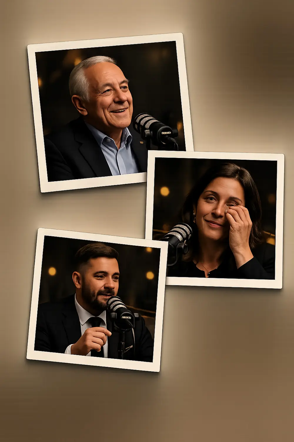 Matri Lounge — invitados compartiendo historias frente al micrófono